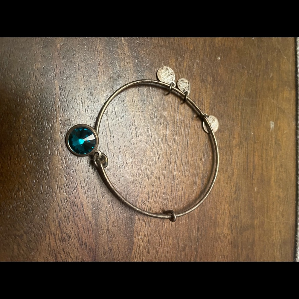 Emerald birth stone Alex and Ani bracelet